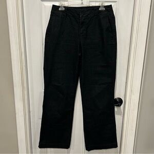 Coldwater Creek Women’s Black Denim Trouser Jean, Size 8
